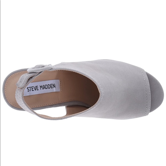 Steve Madden Slyye Open Toe Platform Block Heel 8 - Picture 3 of 12